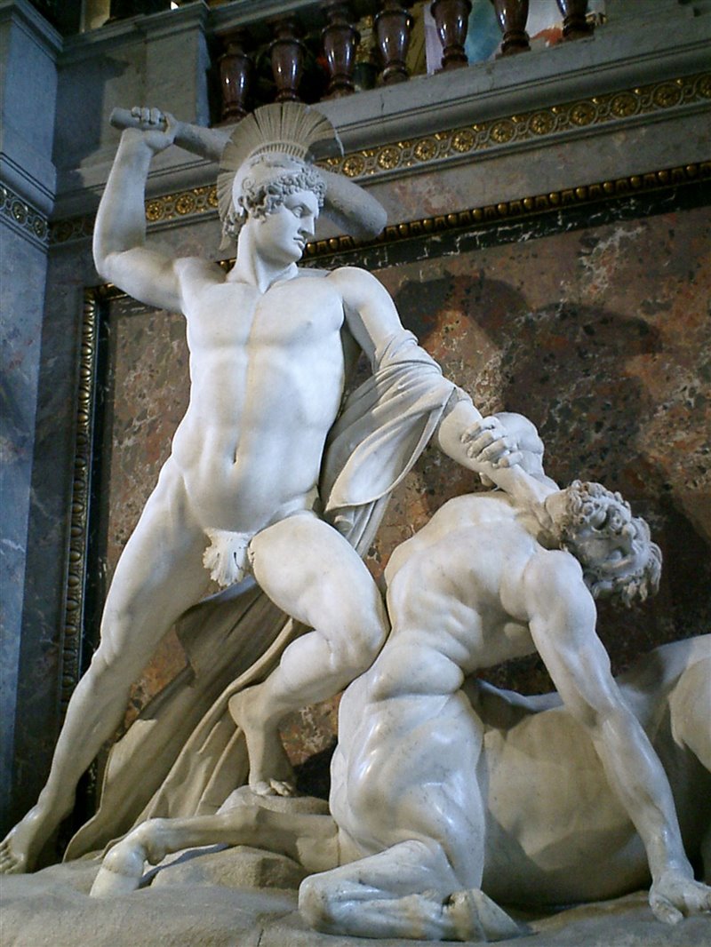Teseo e il Centauro. Scultura di Antonio Canova (1805-1819 ). Kunsthistorisches Museum, Vienna