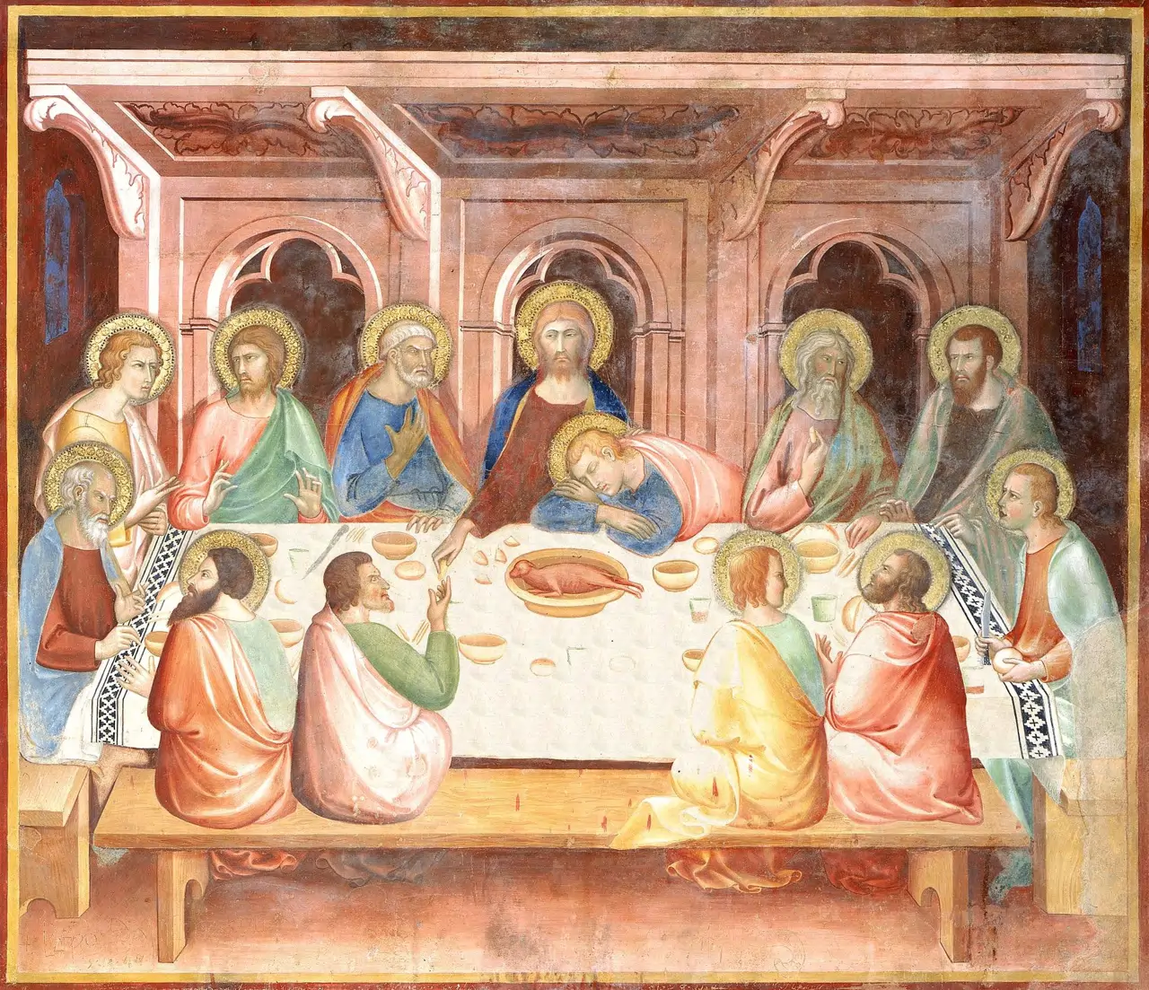 Menestrello Di Pietro Acquafredda L Ultima Cena Di Ges Con Gli 